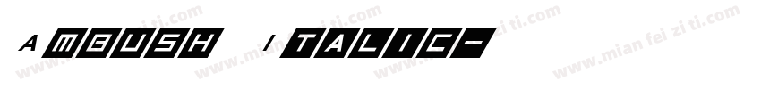 Ambush Italic字体转换